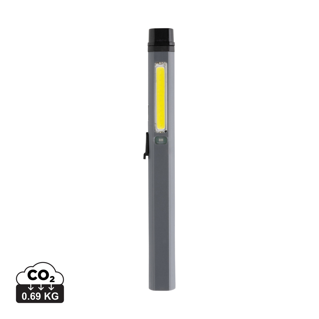 Lampe stylo rechargeable à personnaliser Gear X Gris et Noir